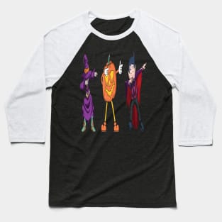 Dabbing Halloween Pumpkin Vampire Witch Baseball T-Shirt